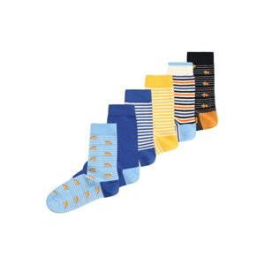 TOM TAILOR Ponožky  námornícka modrá / svetlomodrá / žltá / biela