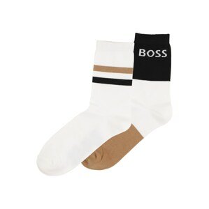 BOSS Kidswear Ponožky  hnedá / čierna / biela
