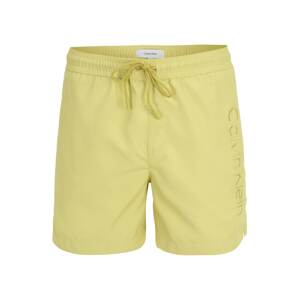 Calvin Klein Swimwear Plavecké šortky  pastelovo žltá