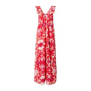 River Island Letné šaty  ružová / svetloružová / červená / biela