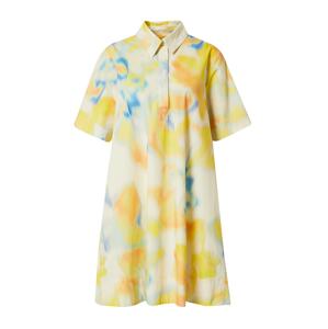 ARMEDANGELS Košeľové šaty 'TALIZA'  nebesky modrá / žltá / oranžová / prírodná biela