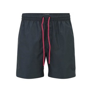 Calvin Klein Swimwear Plavecké šortky  antracitová / červená / biela