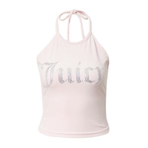 Juicy Couture White Label Top  ružová / strieborná