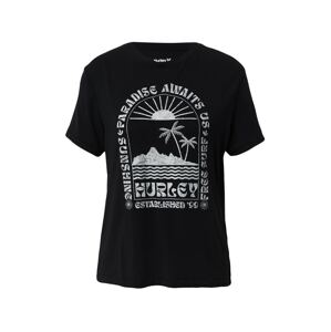 Hurley Funkčné tričko 'PARADISE'  čierna / biela
