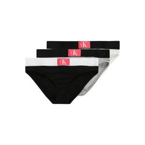 Calvin Klein Underwear Nohavičky  sivá melírovaná / ružová / čierna / biela