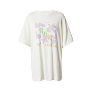 ROXY Oversize tričko 'SWEET FLOWERS'  trávovo zelená / svetlofialová / svetlooranžová / prírodná biela