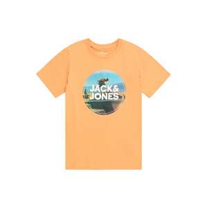 Jack & Jones Junior Tričko  modrá / antracitová / oranžová / biela