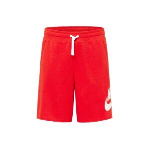Nike Sportswear Nohavice 'CLUB ALUMNI'  červená / biela