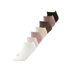 Lindex Ponožky  béžová / hnedá / orgovánová / biela