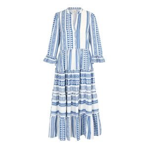 Y.A.S Tall Košeľové šaty 'ANINE'  modrá / biela