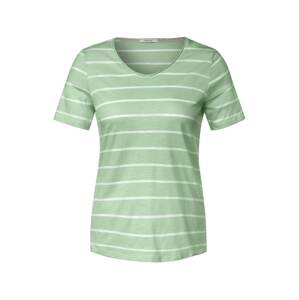 CECIL Tričko  pastelovo zelená / biela