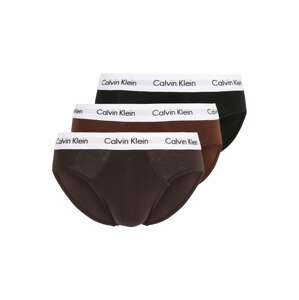 Calvin Klein Underwear Nohavičky  gaštanová / tmavohnedá / čierna / biela