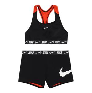 Nike Swim Športové plavky  oranžová / čierna / biela