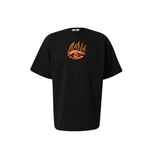 VIERVIER Tričko 'Selin'  oranžová / čierna