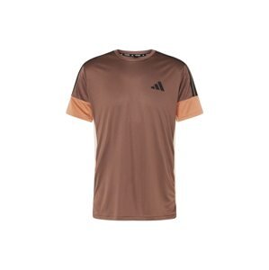 ADIDAS PERFORMANCE Funkčné tričko  béžová / hnedá / pastelovo oranžová / čierna