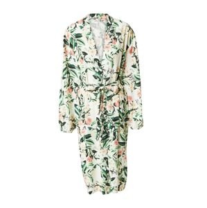 Lindex Kimono  nebielená / tmavozelená / staroružová / šedobiela