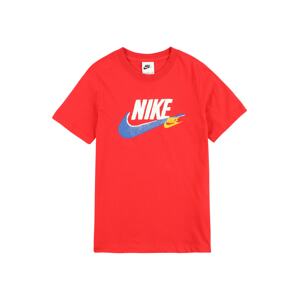 Nike Sportswear Tričko  nebesky modrá / limetková / svetločervená / biela