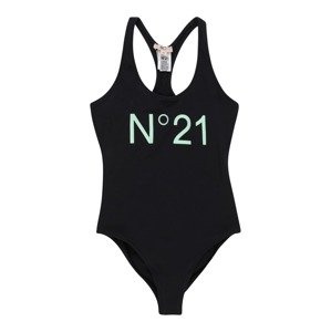 N°21 Jednodielne plavky  mätová / čierna