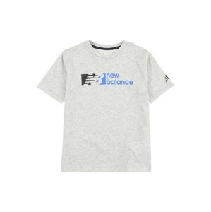 new balance Funkčné tričko  modrá / sivá melírovaná / čierna