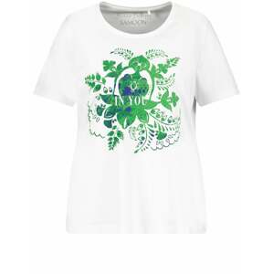 SAMOON Tričko  enciánová / zelená / biela