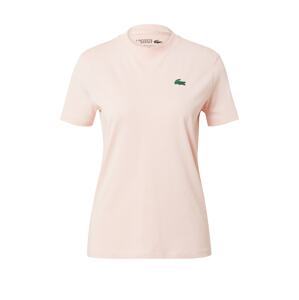 Lacoste Sport Funkčné tričko  zelená / ružová / biela