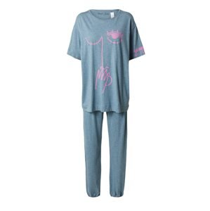 TRIUMPH Pyžamo  modrosivá / ružová