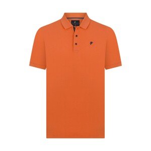 DENIM CULTURE Tričko ' TADAS '  námornícka modrá / oranžová