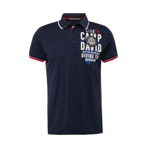 CAMP DAVID Tričko  námornícka modrá / tmavomodrá / červená / biela