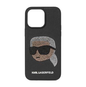 Karl Lagerfeld Puzdro na mobil 'iPhone 14 Pro Max'  medená / čierna / strieborná