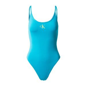 Calvin Klein Swimwear Jednodielne plavky  svetlomodrá / žltá
