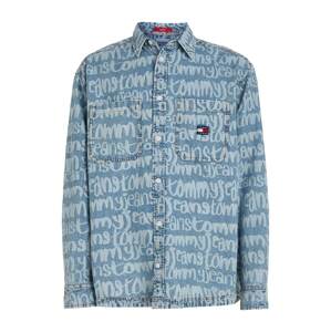 Tommy Jeans Prechodná bunda  námornícka modrá / modrá denim / svetlomodrá / červená