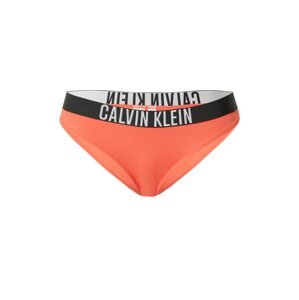 Calvin Klein Swimwear Bikinové nohavičky  neónovo oranžová / čierna / šedobiela