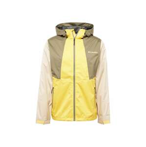 COLUMBIA Outdoorová bunda  žltá / kamenná / olivová / biela