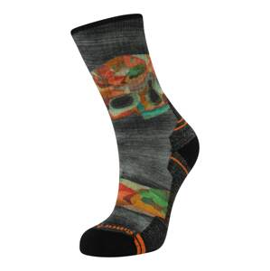 Smartwool Športové ponožky 'Hike'  sivá melírovaná / svetlozelená / oranžová / čierna