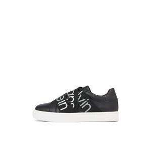 Calvin Klein Jeans Slip-on obuv  striebornosivá / čierna / biela