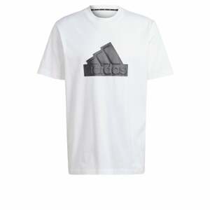 ADIDAS SPORTSWEAR Funkčné tričko 'Future Icons Badge Of Sport'  čierna / biela