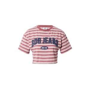 BDG Urban Outfitters Tričko  námornícka modrá / pastelovo červená / biela