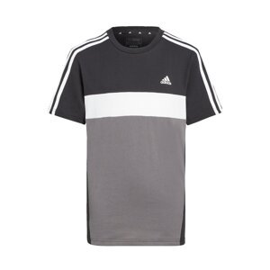 ADIDAS PERFORMANCE Funkčné tričko 'Tiberio'  sivá / čierna / biela