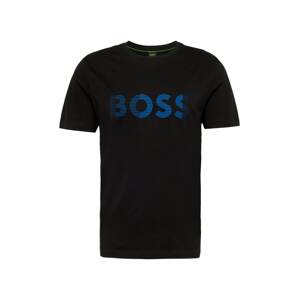 BOSS Green Tričko  modrá / čierna
