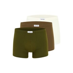Calvin Klein Underwear Boxerky  kaki / olivová / biela