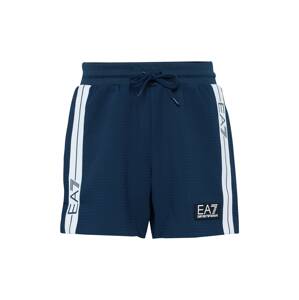 EA7 Emporio Armani Športové nohavice  námornícka modrá / šedobiela