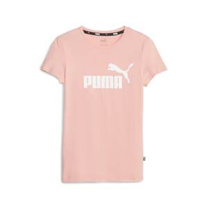 PUMA Funkčné tričko 'Essentials+'  ružová / biela
