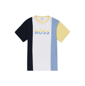 BOSS Kidswear Tričko  tmavomodrá / svetlomodrá / žltá / biela