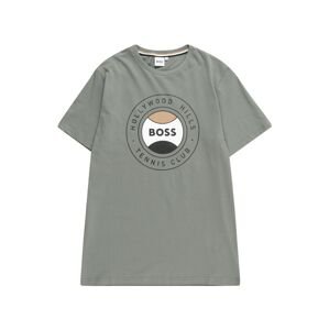 BOSS Kidswear Tričko  žltohnedá / olivová / čierna / biela