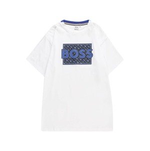 BOSS Kidswear Tričko  modrá / námornícka modrá / sivobéžová / biela