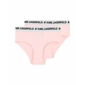 Karl Lagerfeld Nohavičky  sivá / rosé / čierna