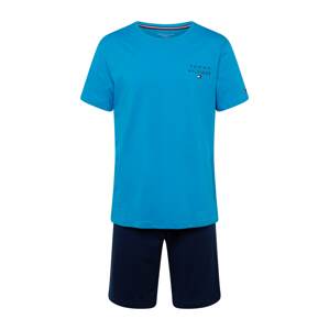 Tommy Hilfiger Underwear Krátke pyžamo  modrá / námornícka modrá / červená / biela