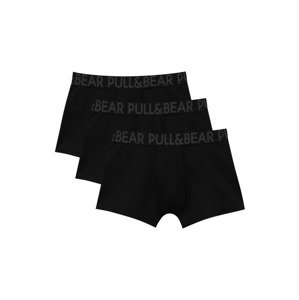 Pull&Bear Boxerky  tmavosivá / čierna