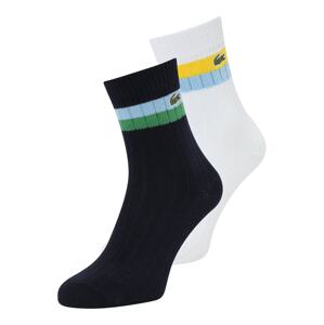 LACOSTE Ponožky  námornícka modrá / žltá / zelená / biela