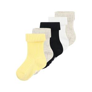 BOSS Kidswear Ponožky  nebielená / tmavomodrá / pastelovo žltá / biela